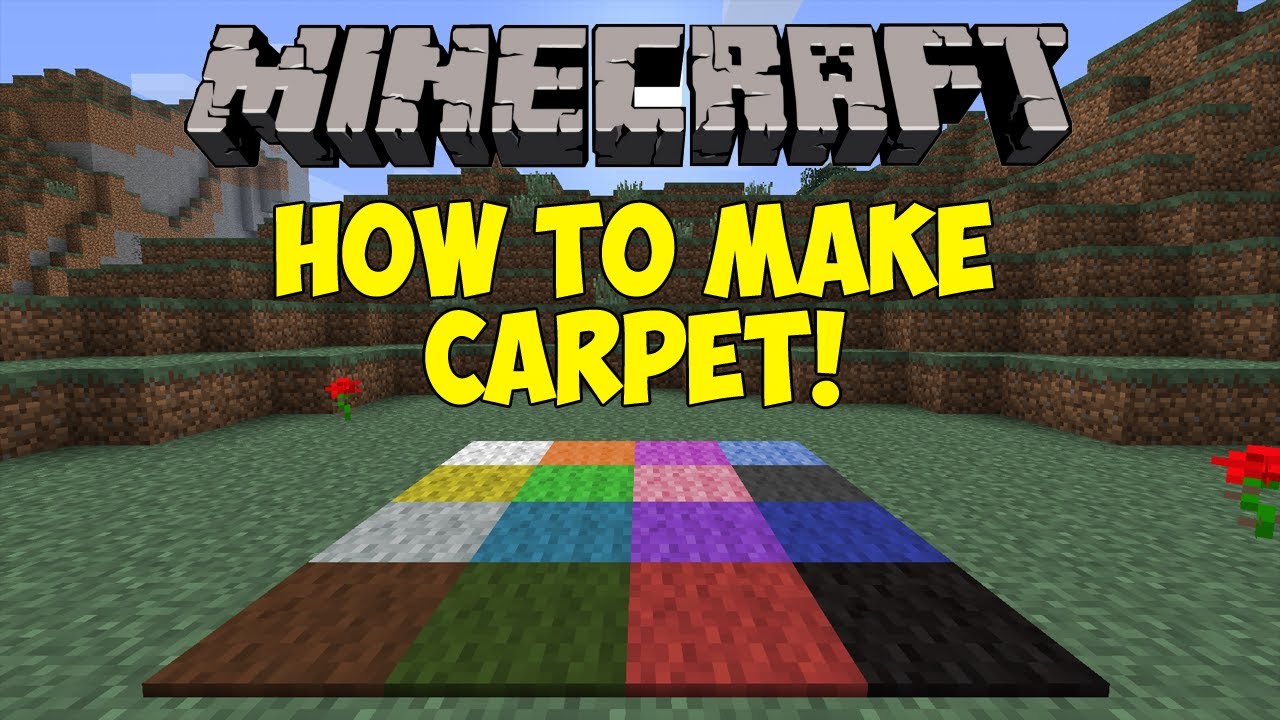 how to make carpet in minecraft