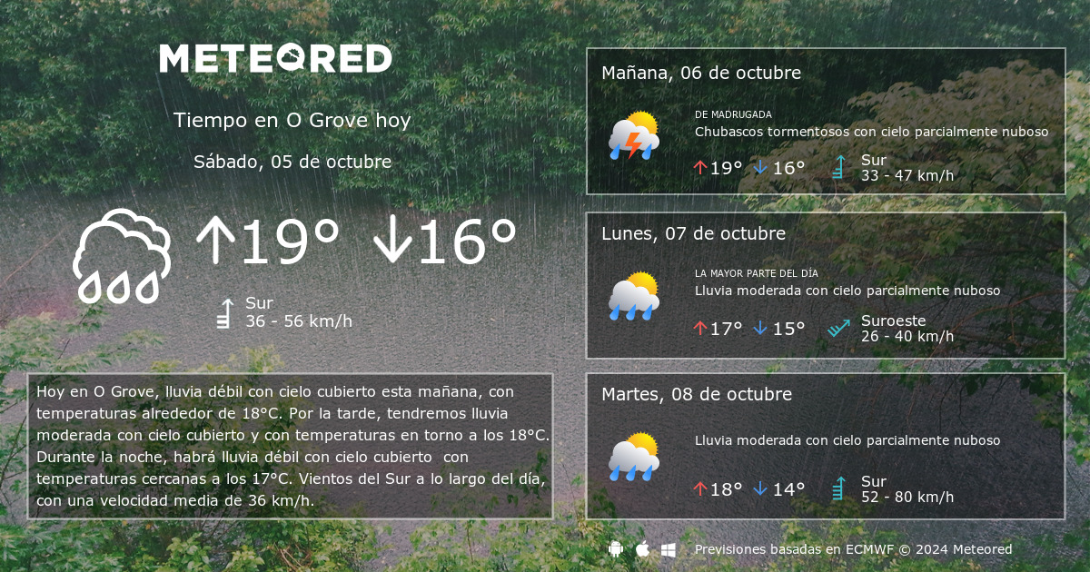 prediccion meteorologica o grove