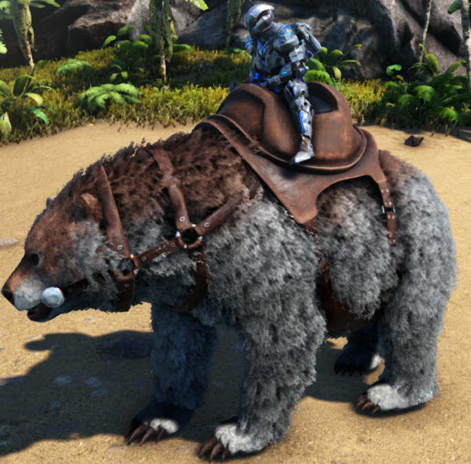 dire bear saddle