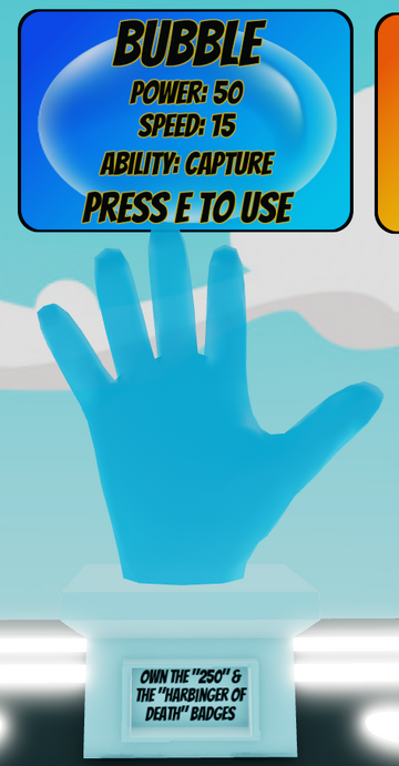 how to get bubble glove in slap battles