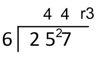 short division with remainders