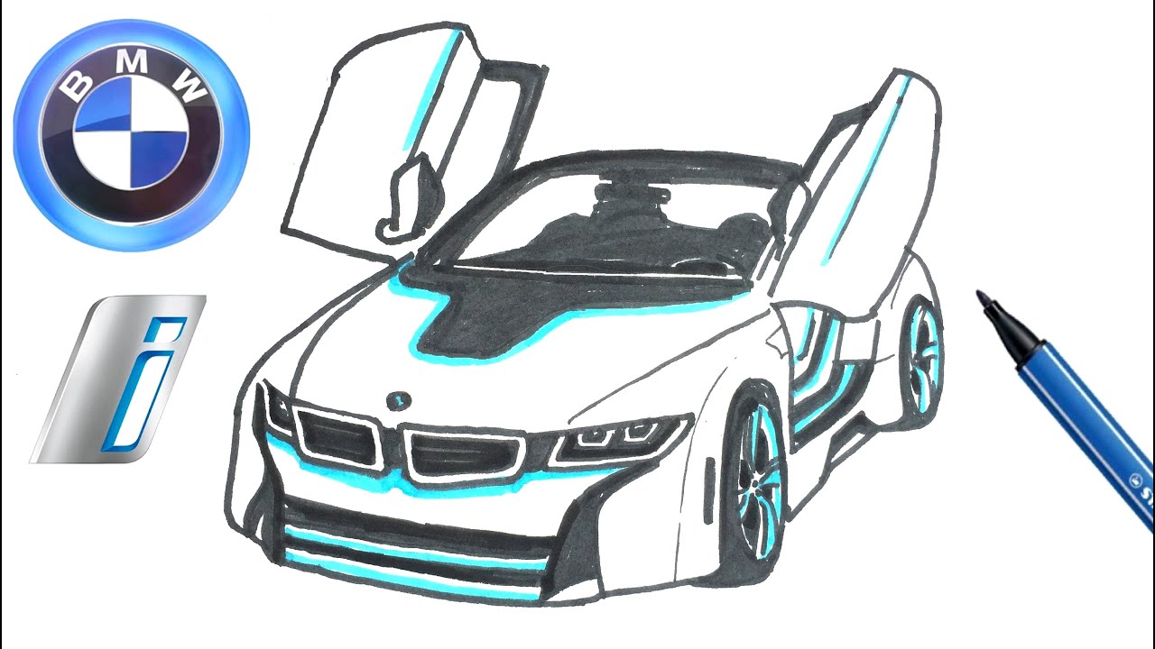 bmw i8 çizimleri