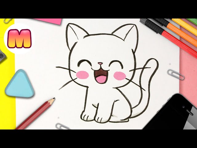 gato dibujo fácil