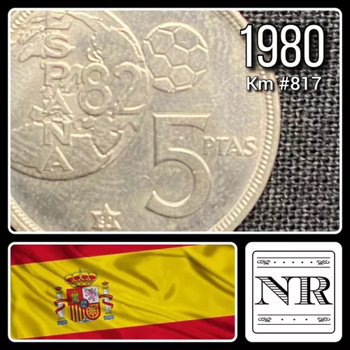 moneda de 5 pesetas de 1980