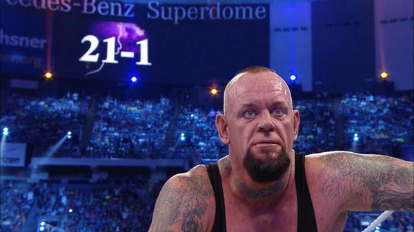 undertaker wins in wrestlemania