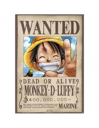 luffy wanted poster