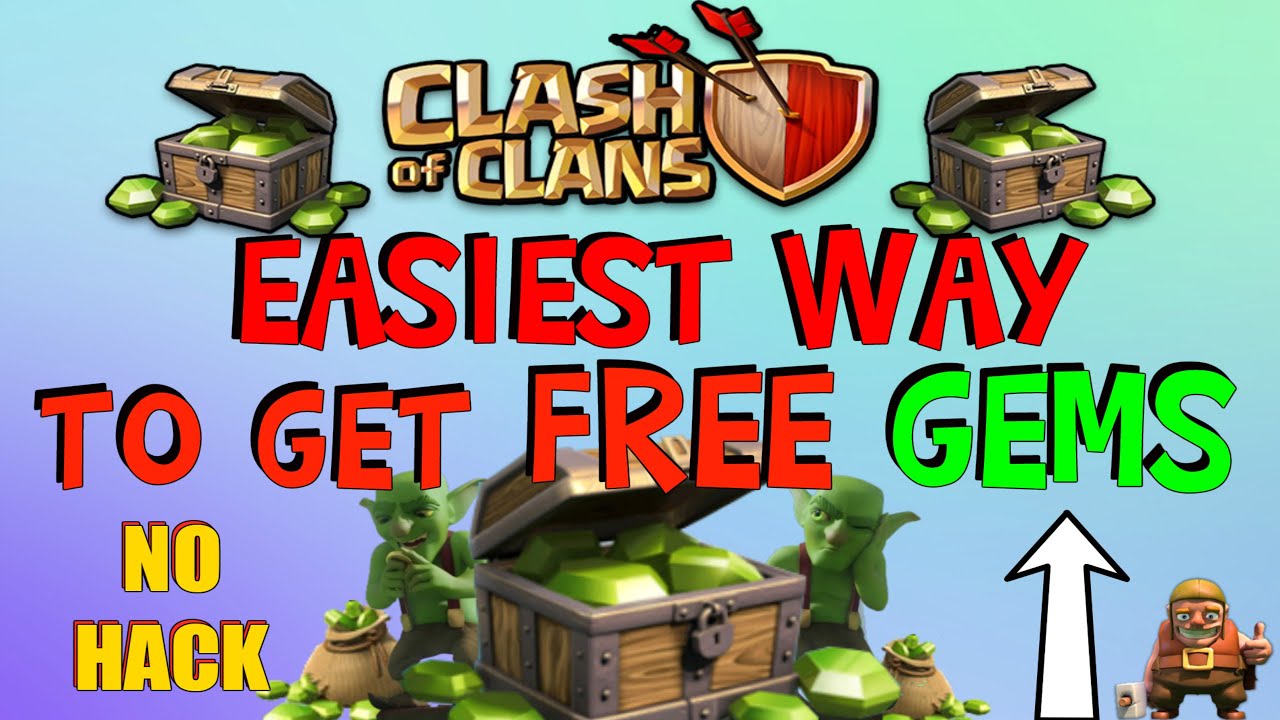 how to get infinite gems in coc