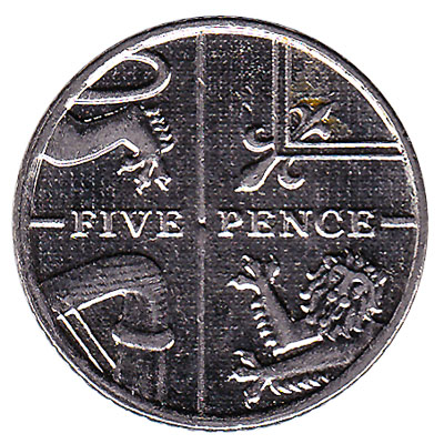 five pence coin value