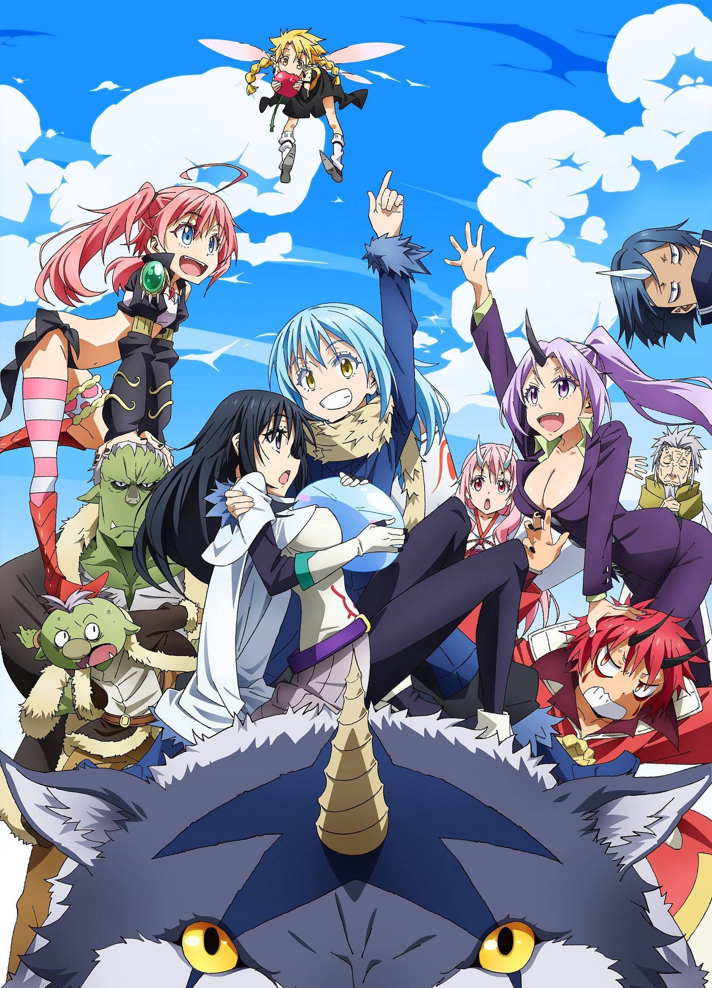 that time i got reincarnated as a slime wallpaper 4k