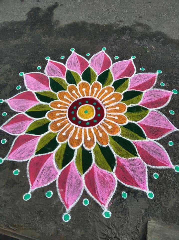 simple rangoli designs pinterest