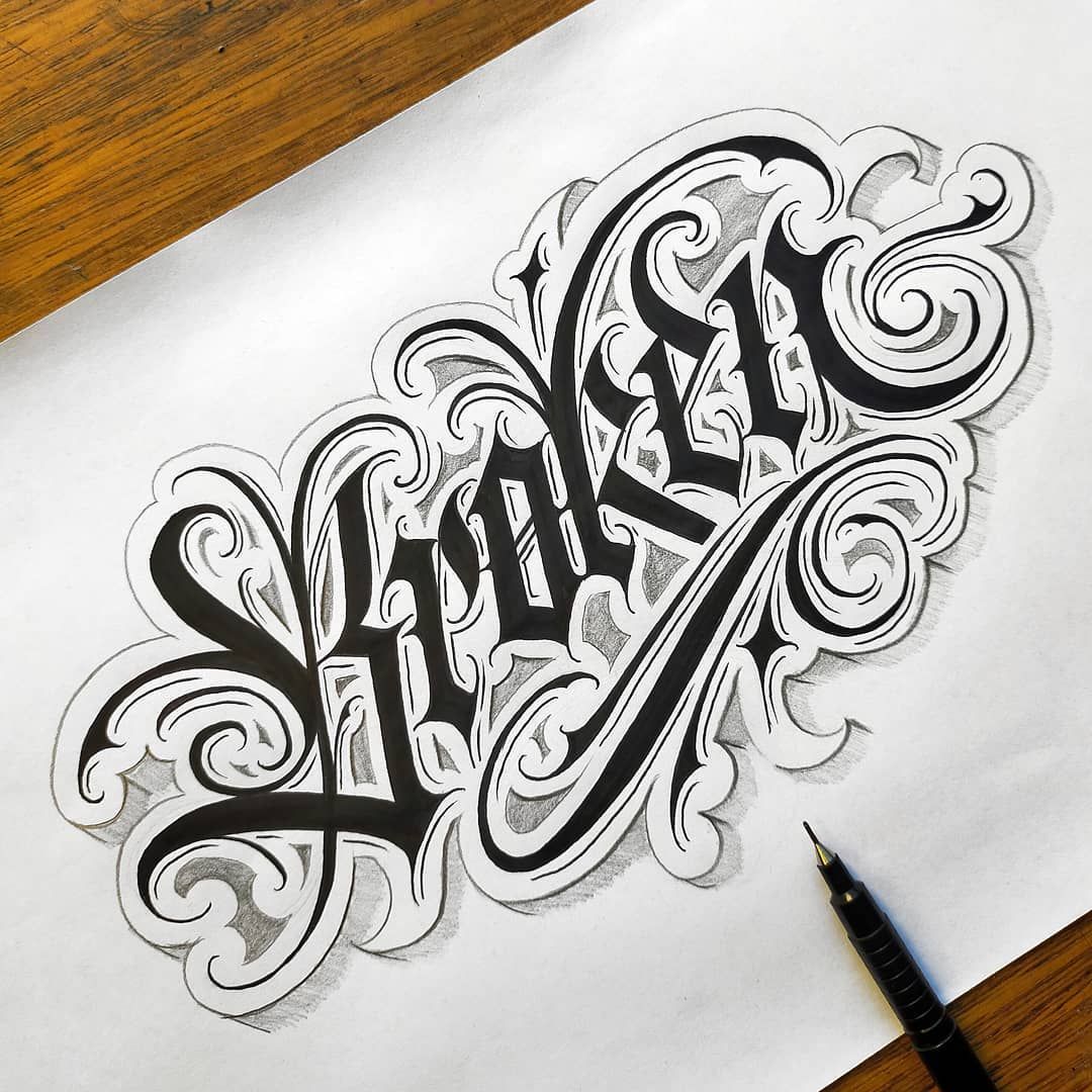 lettering tattoo designs