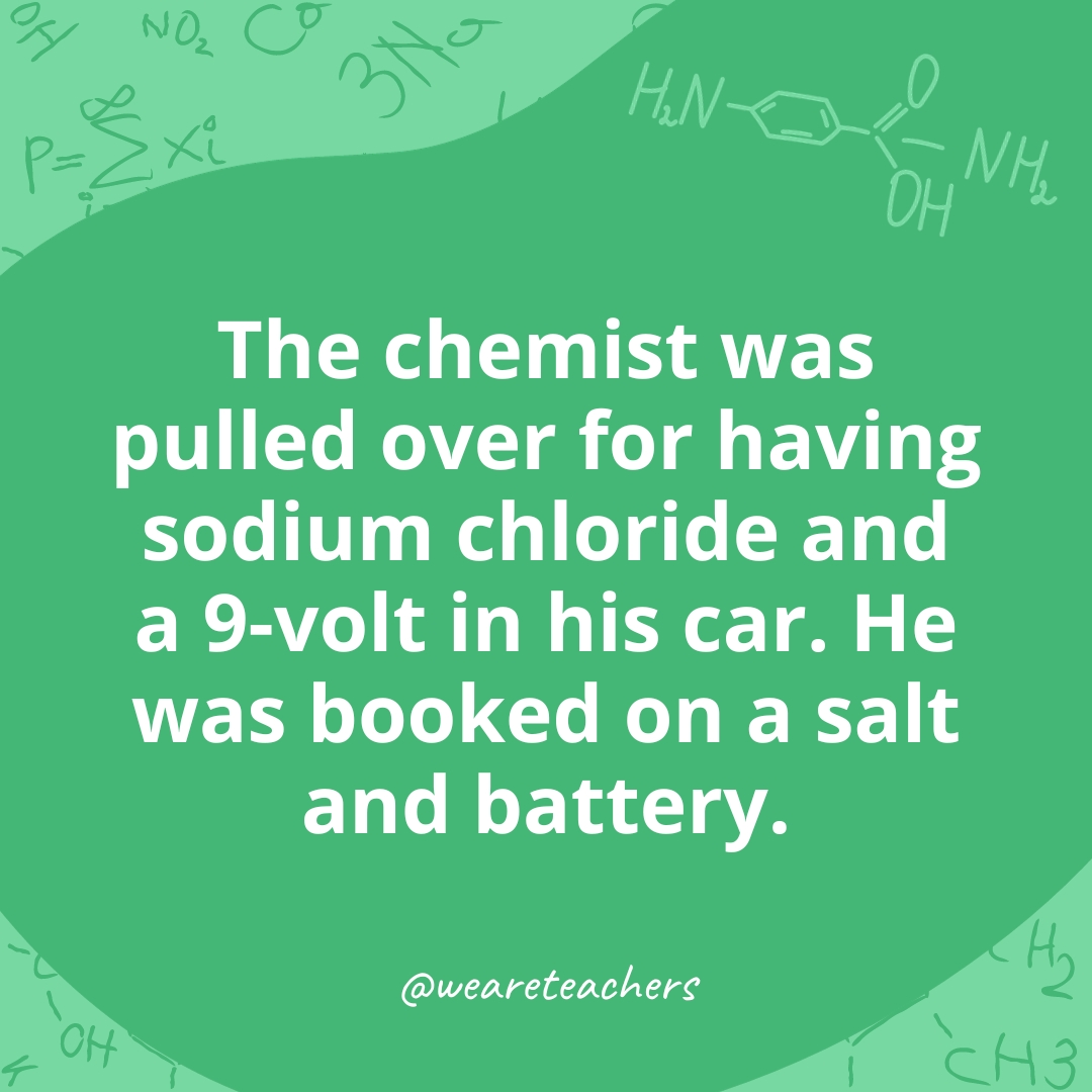 chemistry related jokes