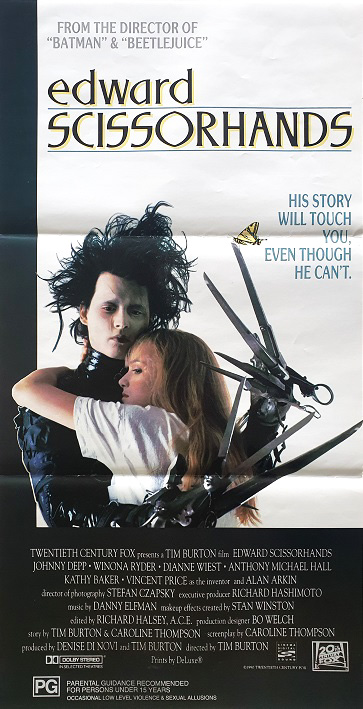 edward scissorhands film poster