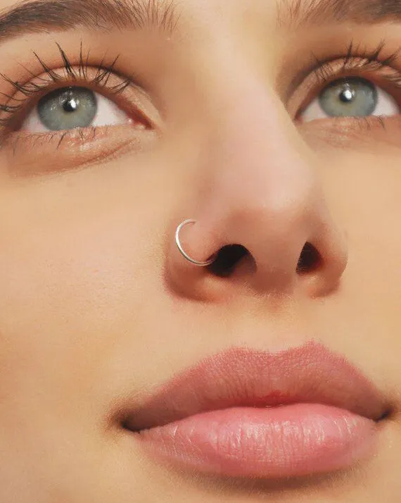 nose piercing ring hoop