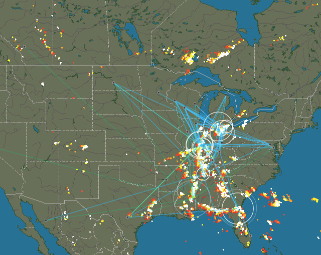 lightning strike map