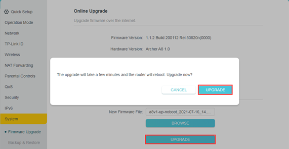 tp link firmware upgrade