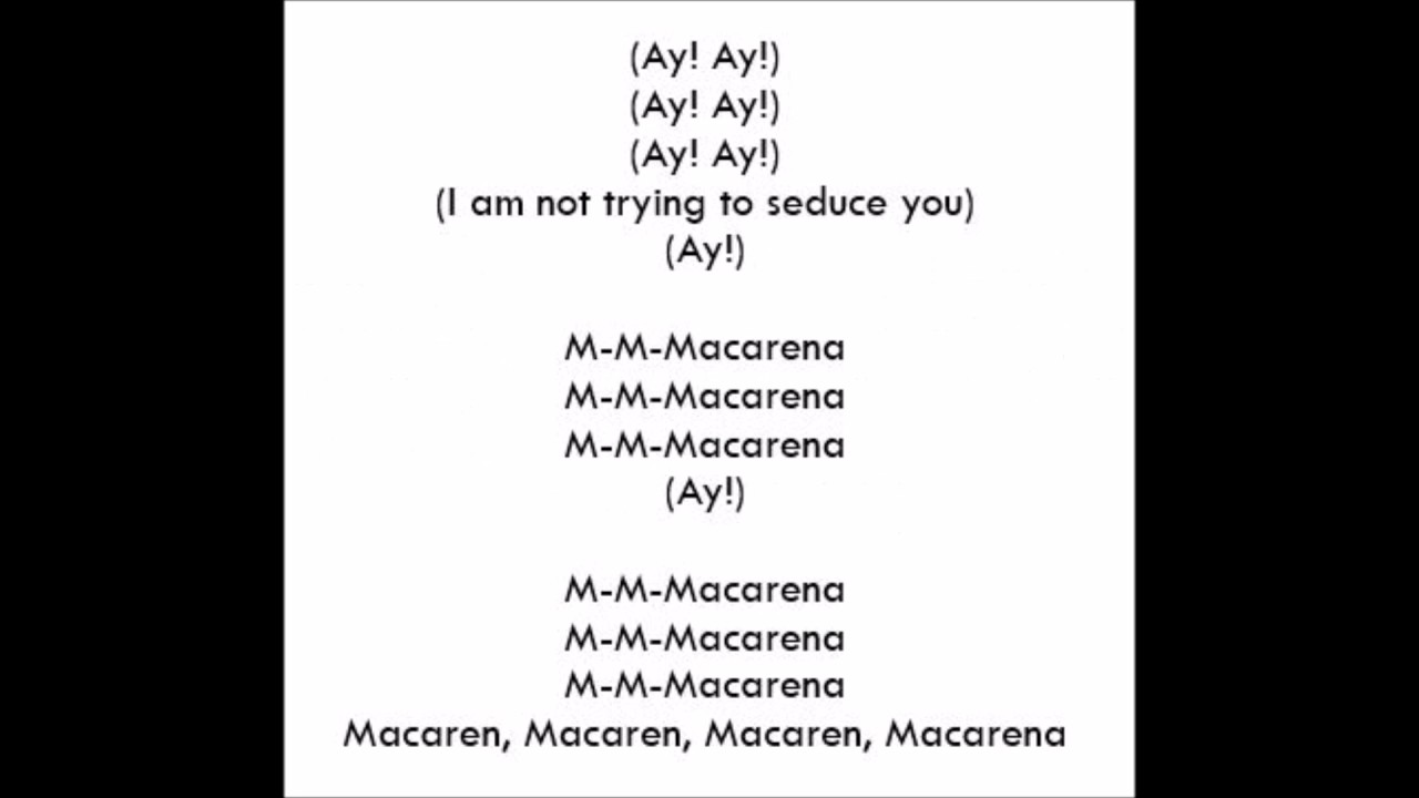 macarena lyrics english