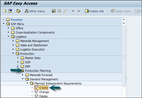 planned independent requirements