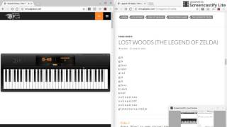 lost woods virtual piano