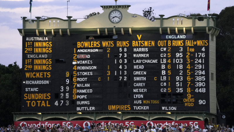 aus v eng ashes scorecard