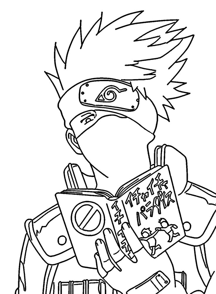 kakashi coloring page