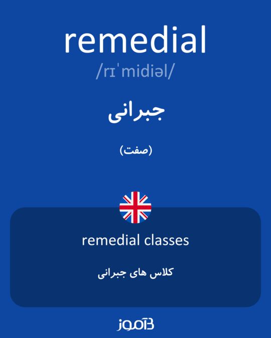 remedial meaning in urdu