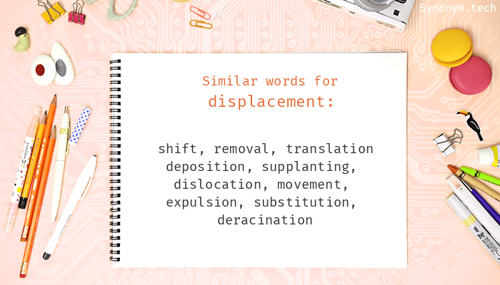 another word for displaced