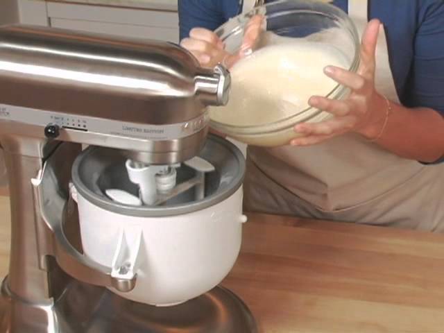 kitchenaid stand mixer ice cream attachment