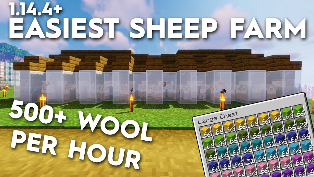 sheep farm minecraft