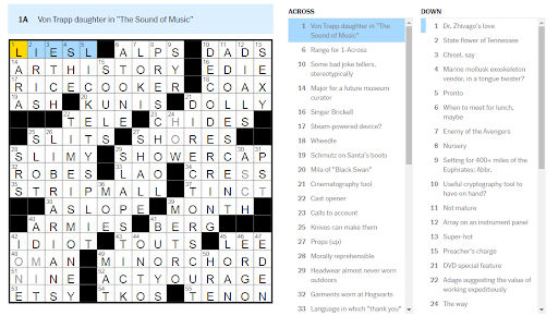 cheating on a return crossword