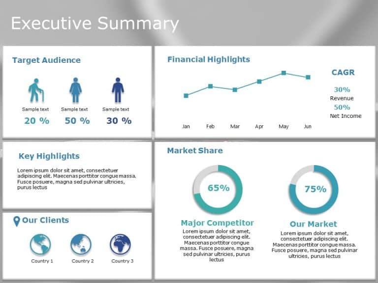 executive summary powerpoint template