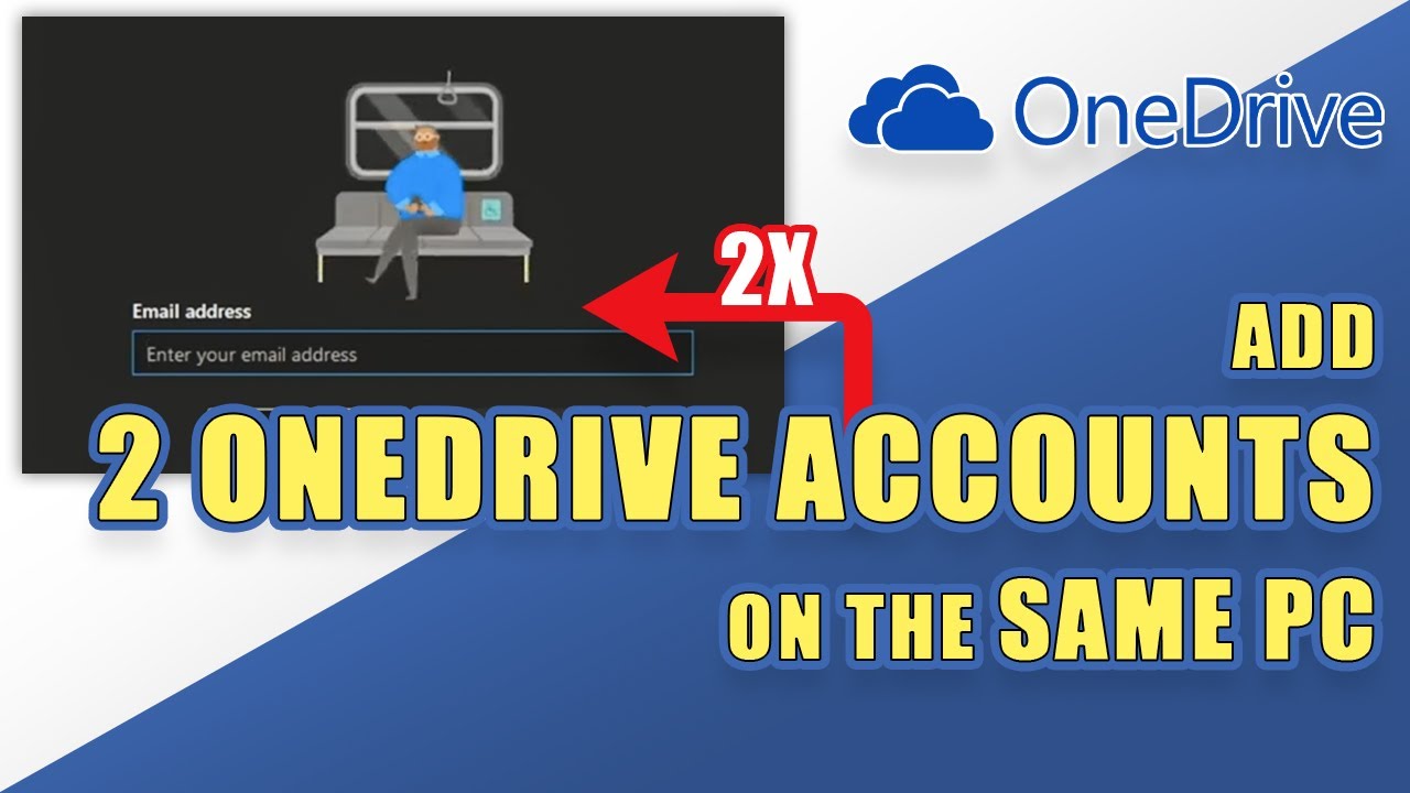 multiple onedrive accounts on one computer