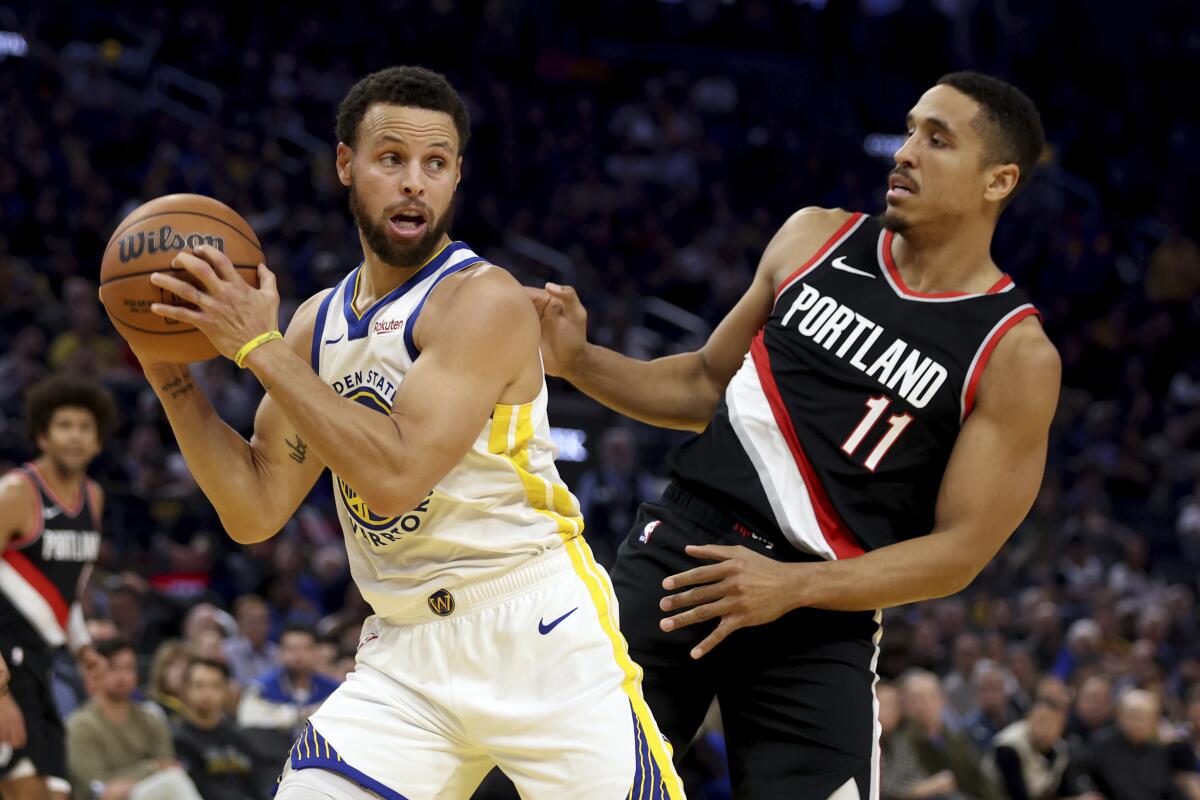 trail blazers vs warriors