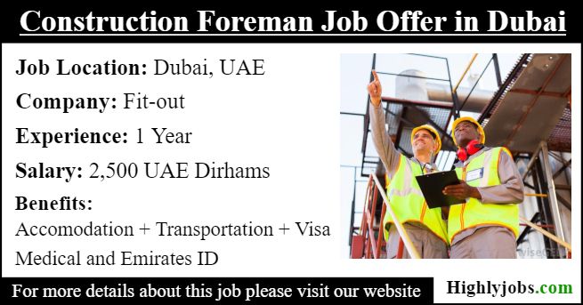 foreman job salary