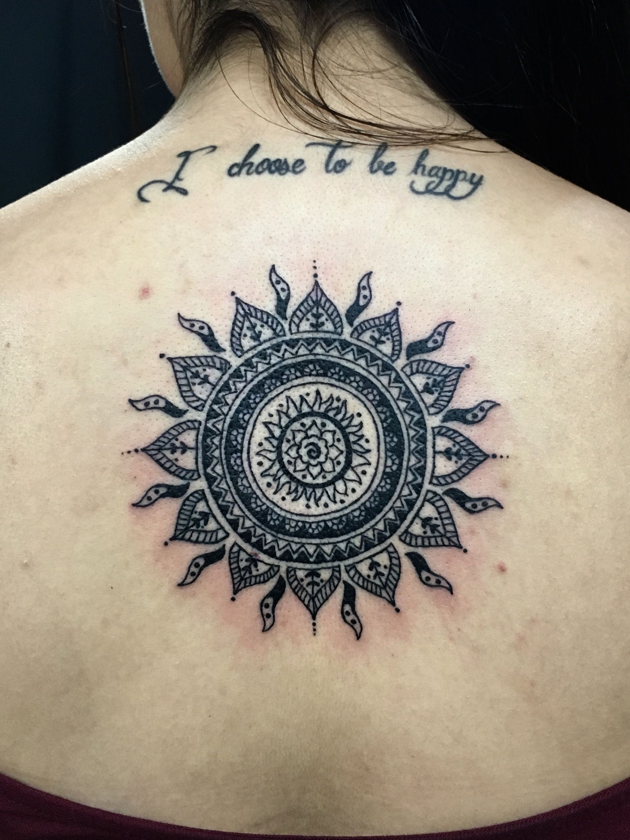 mandala sun tattoo