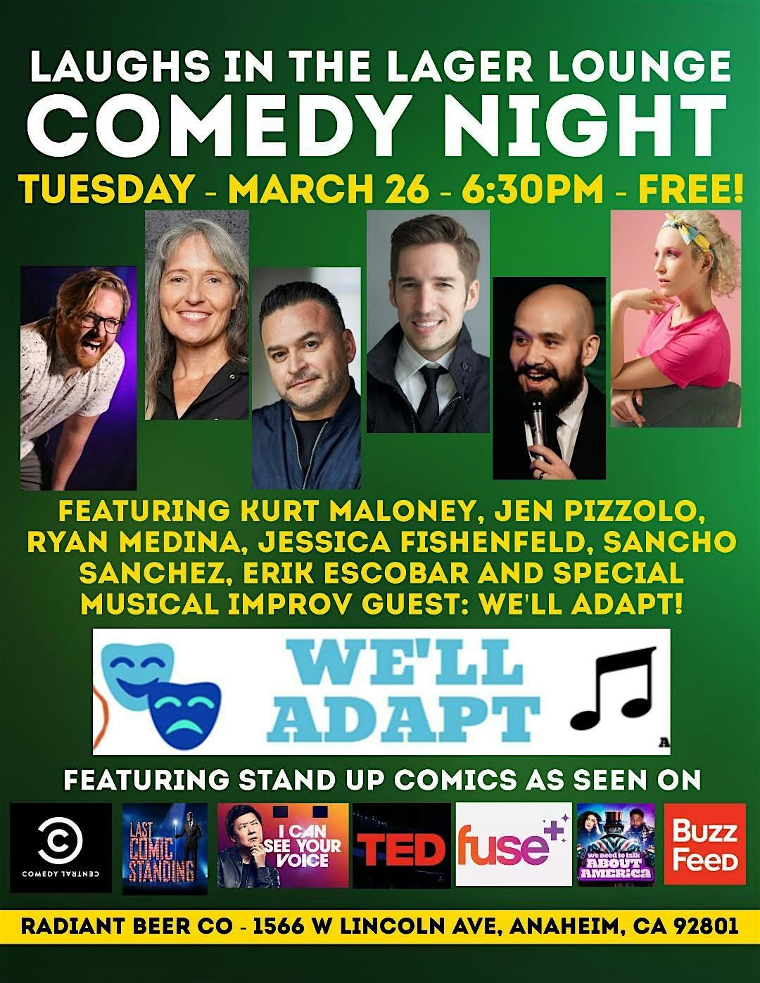 comedy shows in anaheim