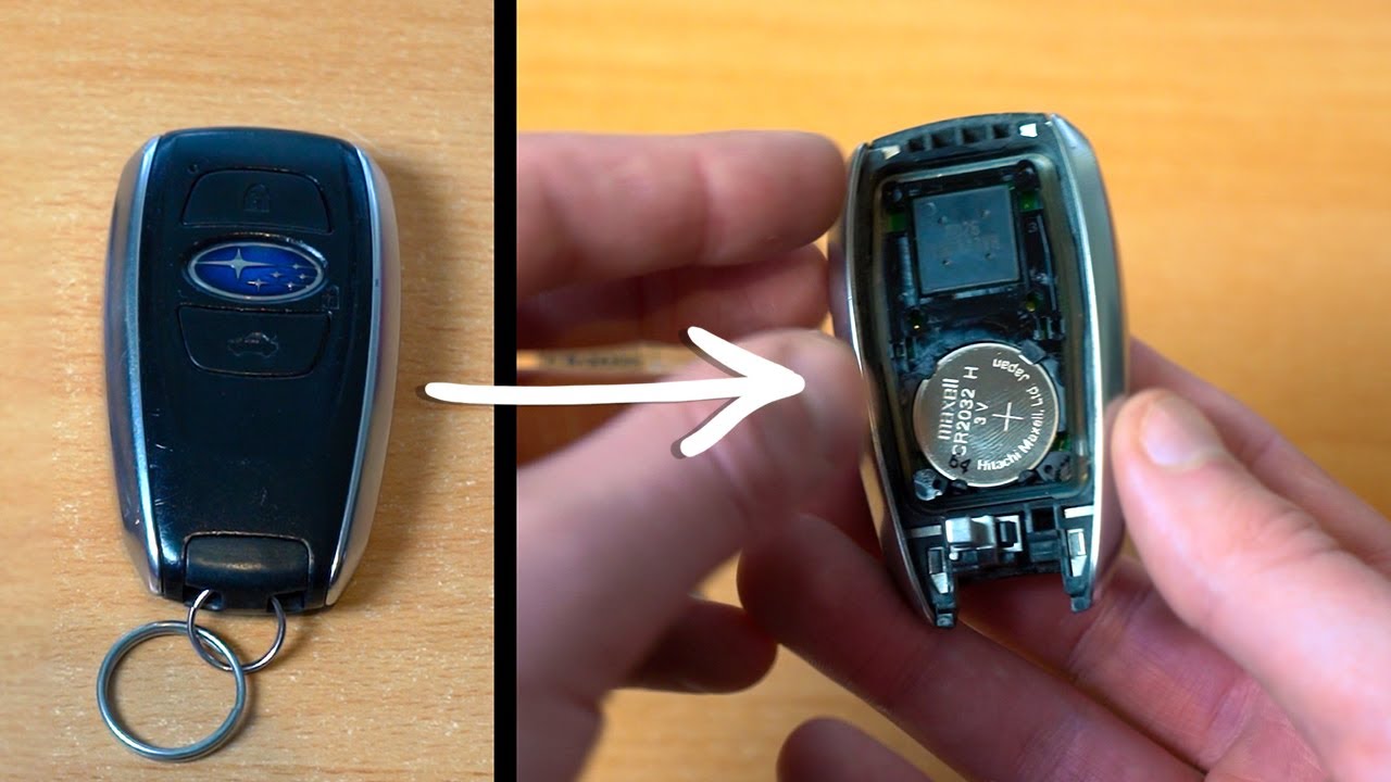 how to change battery in subaru key fob