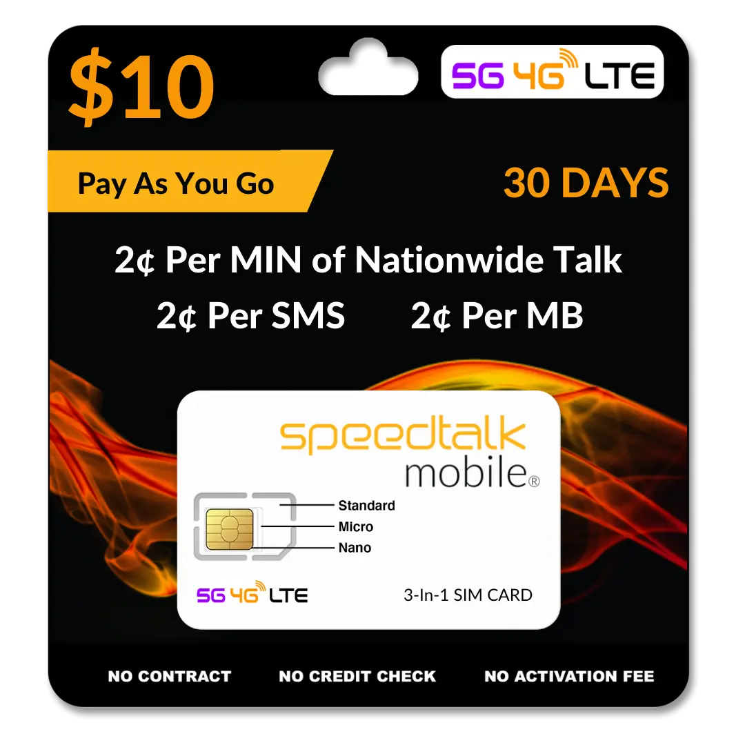 $10 prepaid plan