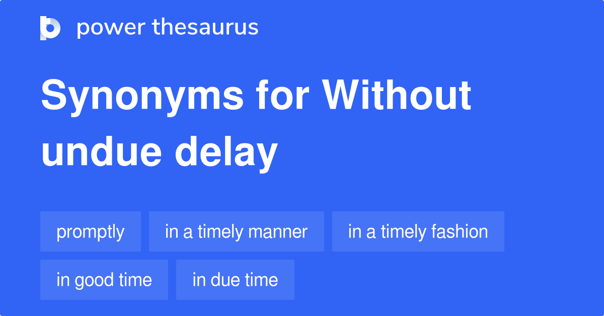 timely manner thesaurus
