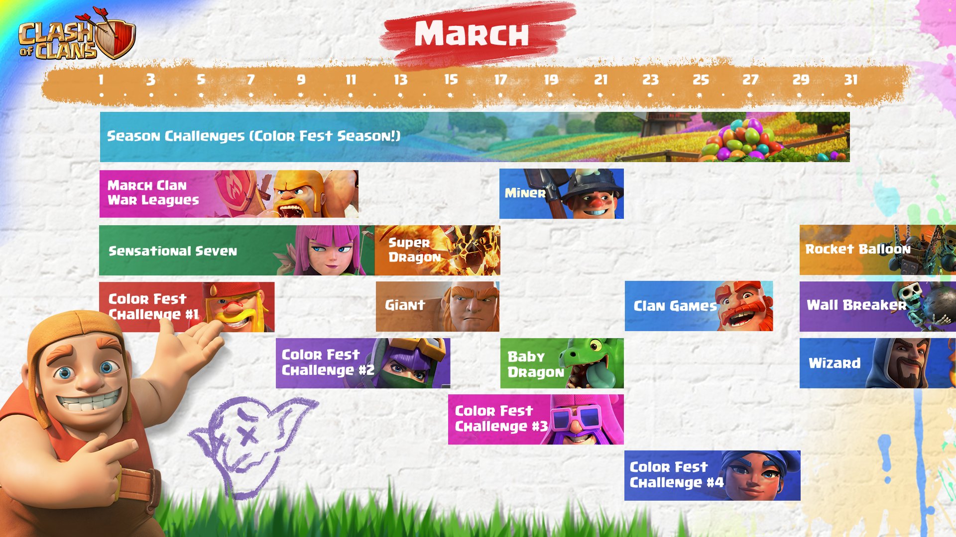 clash of clans upcoming events