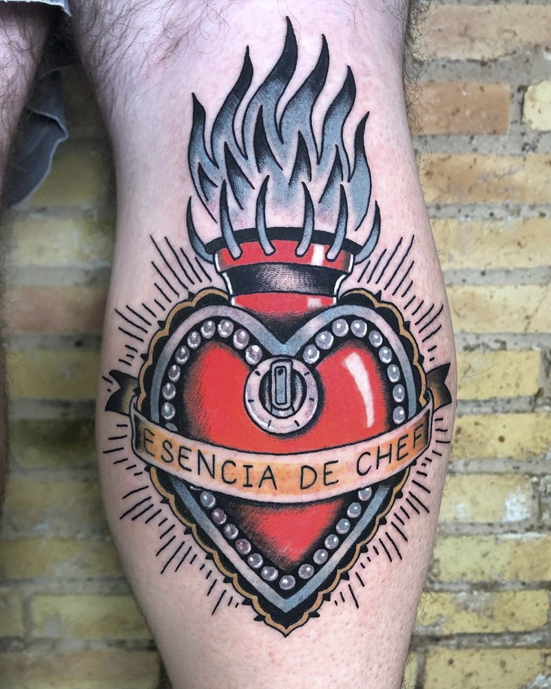 sagrado corazon tatuaje