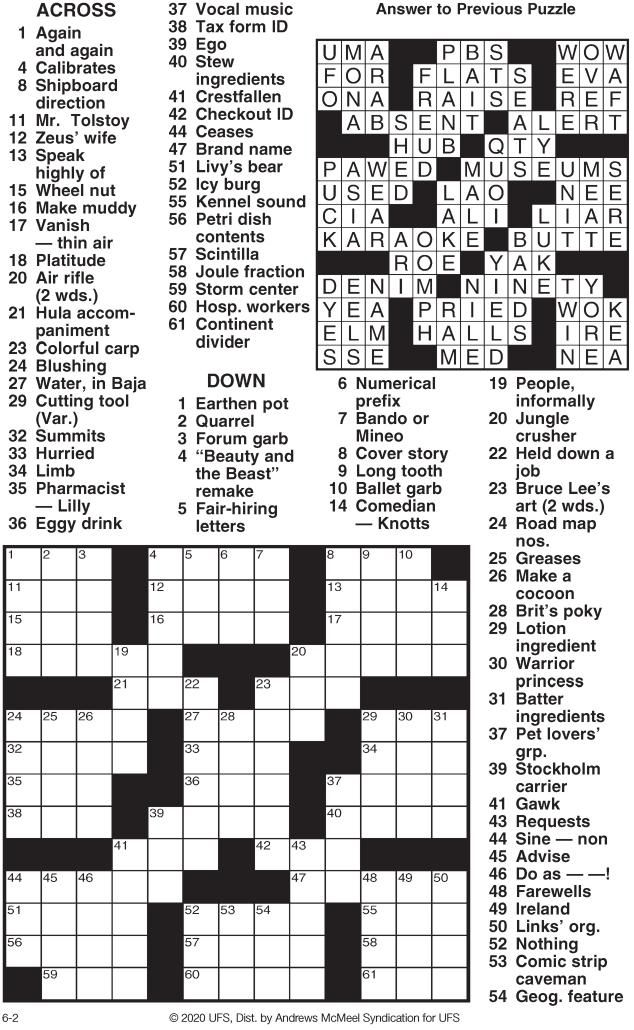 platitude crossword