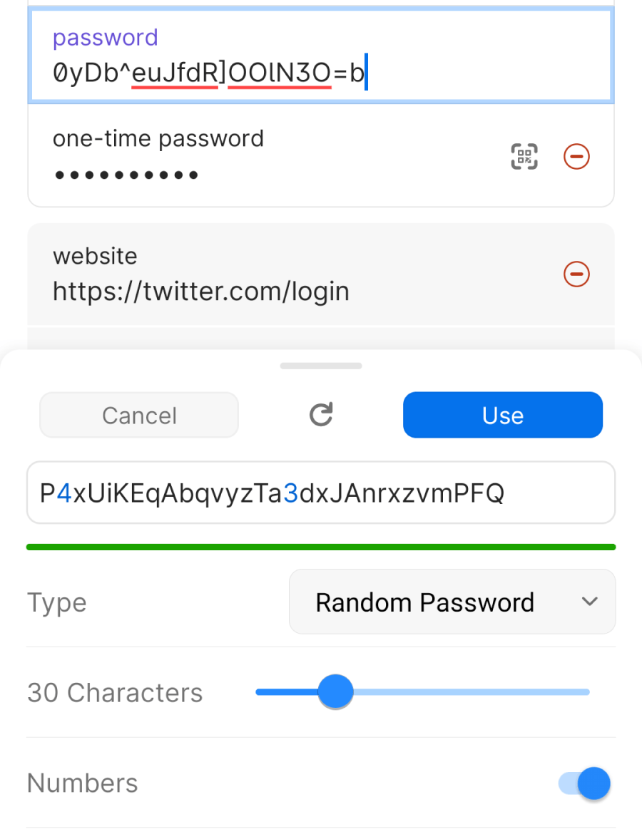 1password generator