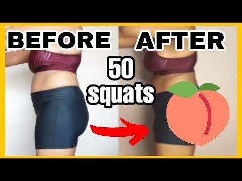50 squats a day for 2 weeks before and after