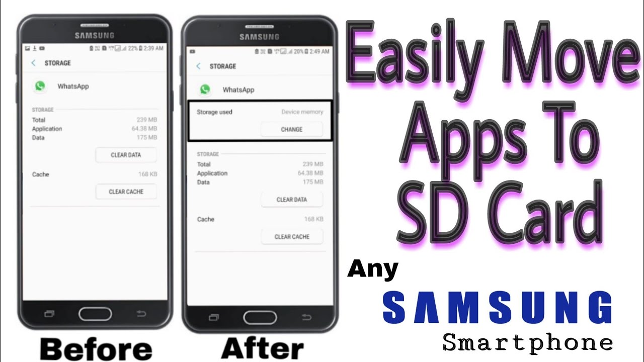 samsung transfer apps to sd card