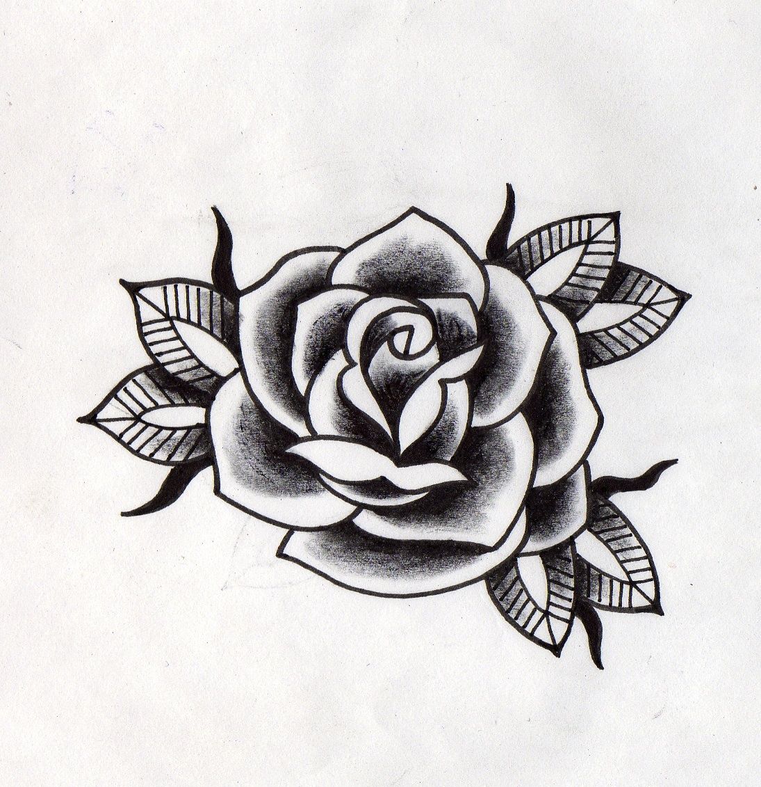 rosa tradicional tattoo