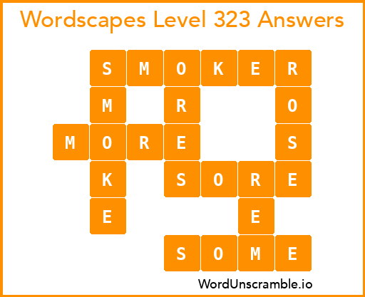 wordscapes puzzle 323