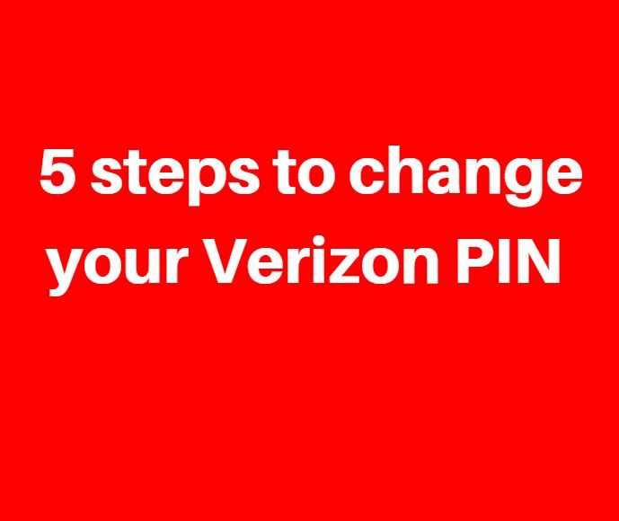 verizon change account pin