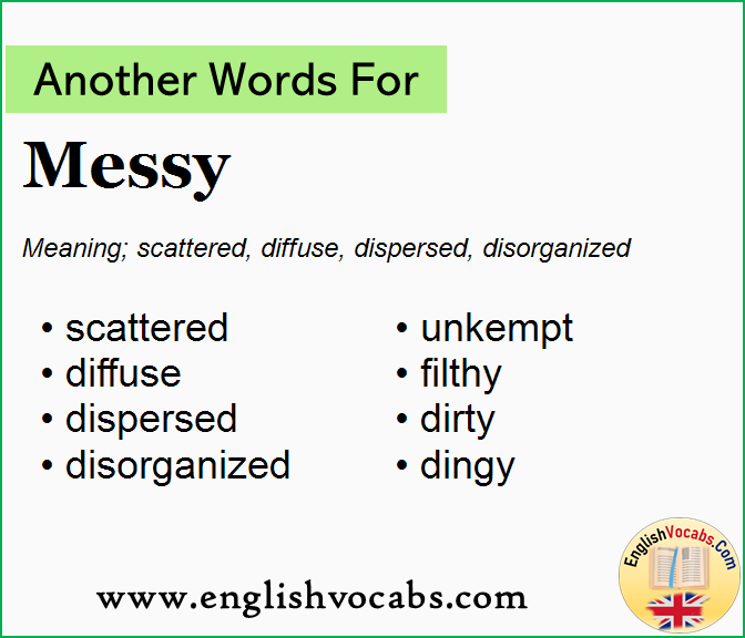 another word for messy