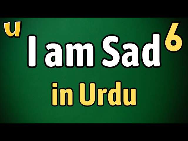 sad meaning in urdu